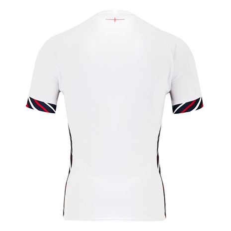 England Mens Home Rugby Pro Shirt - Short Sleeve 2025 - Back