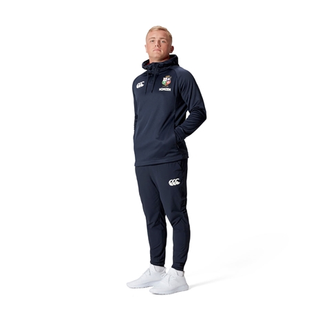 British and Irish Lions Mens 1/4 Zip Hoody Navy - Mannequin Shot