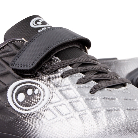 Optimum Kids Ignisio Velcro SG Rugby boots Black and Silver - Velcro