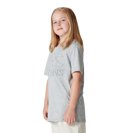 British and Irish Lions Junior Monument T-Shirt Grey - Model Side