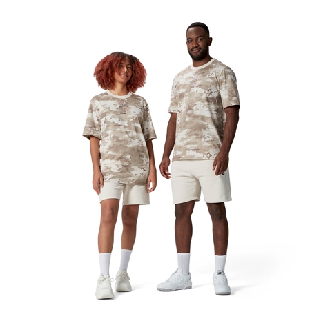 British and Irish Lions Mens Camo T-Shirt - Taupe - Models Front