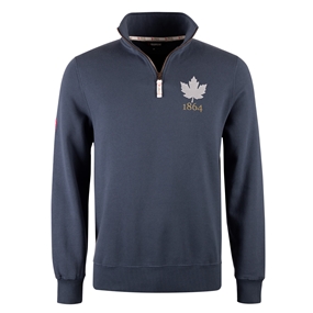 R1823 Canada 1864 Quarter Zip Top - Petrol Blue