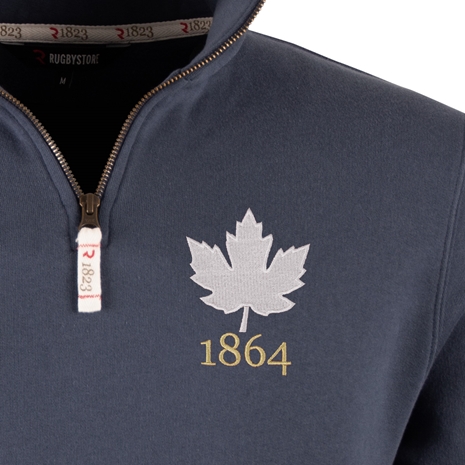 R1823 Canada 1864 Quarter Zip Top - Petrol Blue