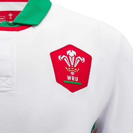 Wales Mens Away Cotton Rugby Shirt - Short Sleeve 24/25 - WRU