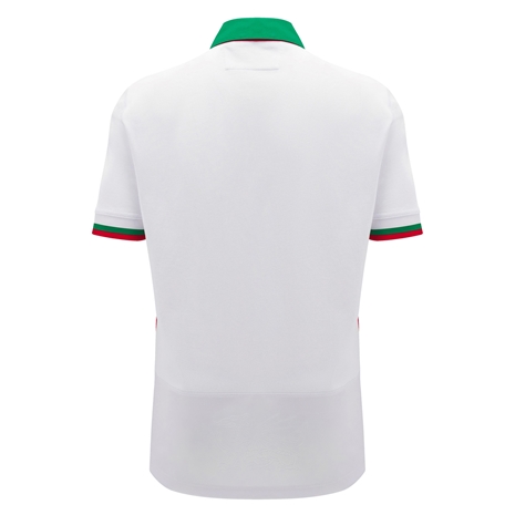 Wales Mens Away Cotton Rugby Shirt - Short Sleeve 24/25 - Back