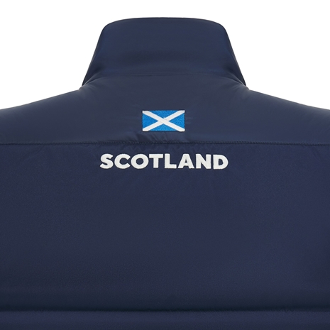 Scotland Mens Padded Gilet - 2025 - Back Close Up Scotland Mens Padded Gilet - 2025 - Back Close Up