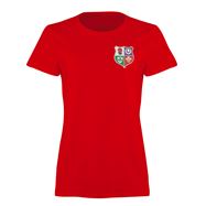 Lions1888 Womens Classic Printed T-Shirt Red - Front