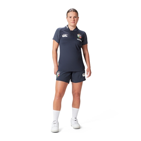 British and Irish Lions Womens Polo Navy - Model Front