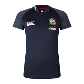 British and Irish Lions Womens Polo Navy - Front