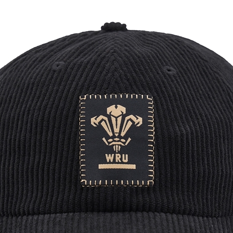 Wales Adults Dad Baseball Cap - Black 2025 - WRU