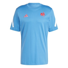 France adidas Mens Travel T-Shirt - Focus Blue 2024 - Front