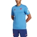 France adidas Mens Travel T-Shirt - Focus Blue 2024 - Model Front 