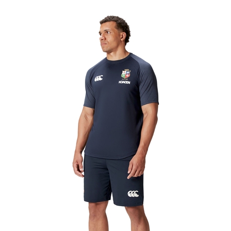 British and Irish Lions Mens Everest T-Shirt Navy - Model Side
