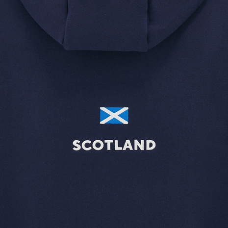 Scotland Junior Travel Hoody - 2025 - Back Close Up Scotland Junior Travel Hoody - 2025 - Back Close Up