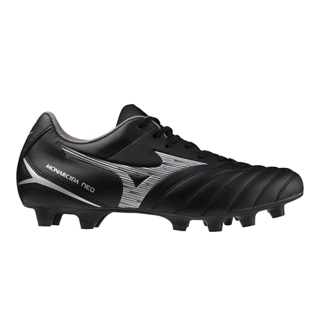 Mizuno Adults Monarcida Neo III Select Firm Ground Rugby Boots - Black/Silver