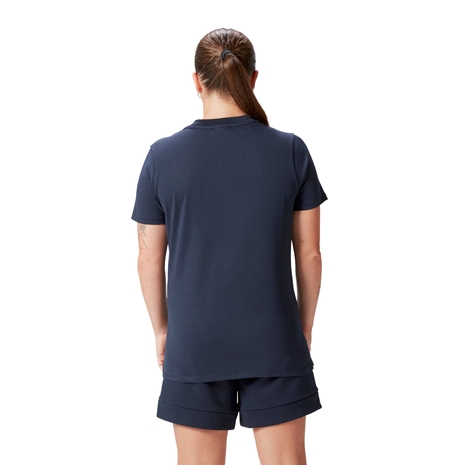 British and Irish Lions Womens Cotton T-Shirt Navy - Model Back