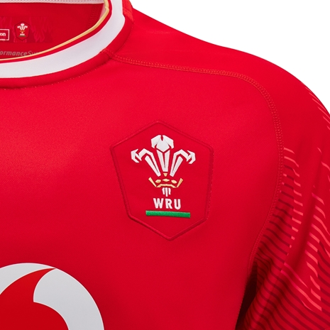 Wales Kids Poly Home Rugby Shirt - Short Sleeve 2025 - WRU