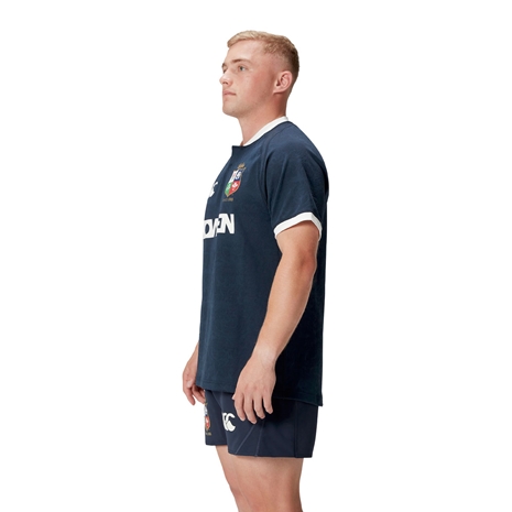 British and Irish Lions Training Jersey - Navy - Model Side