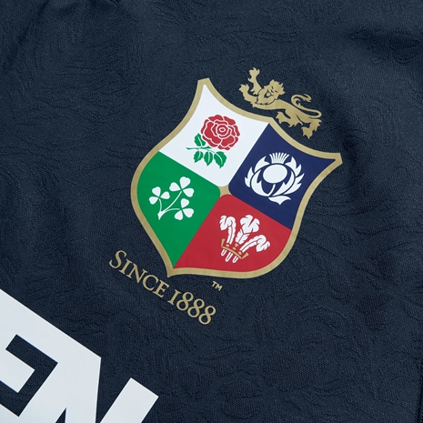 British and Irish Lions Training Jersey - Navy - Lions Logo Close Up
