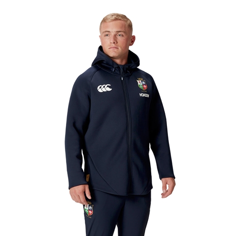 British and Irish Lions Mens Everest Hoody Navy - Model Front