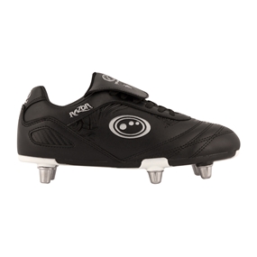 Optimum Kids Razor SG Rugby boots - Black and Silver - Outstep