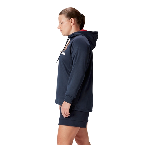 British and Irish Lions Womens 1/4 Zip Hoody - Navy - Model Side