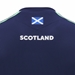 Scotland Mens Training Poly Shirt - Navy - Short Sleeve - 2025 - Back Close Up 