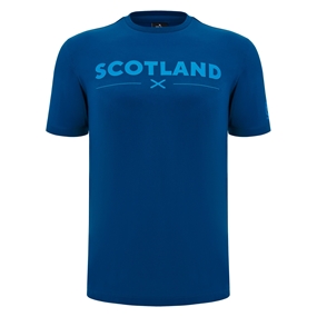 Scotland Mens Cotton T-Shirt - Navy Blue - 2025 - Front