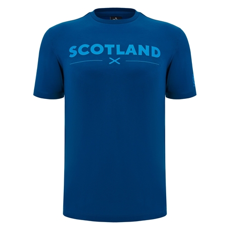 Scotland Mens Cotton T-Shirt - Navy Blue - 2025 - Front