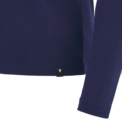 Scotland Junior Travel Cotton T-Shirt - Navy - Long Sleeve 2025 - Hem