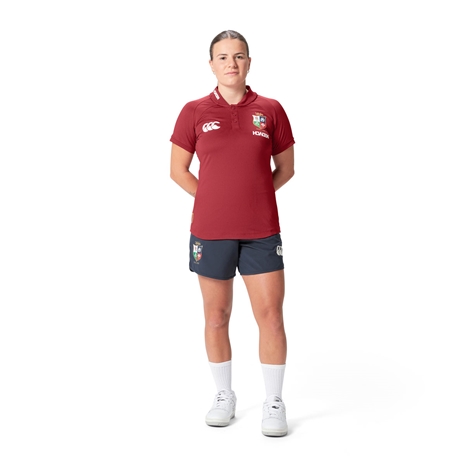 British and Irish Lions Womens Polo Red - full length