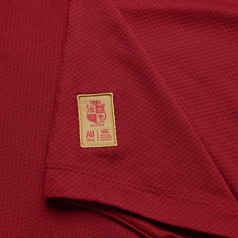 British and Irish Lions Womens Polo Red - hem badge