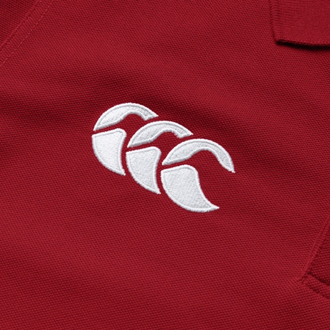 British and Irish Lions Mens Pique Polo Red - Canterbury