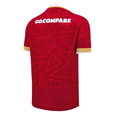 Wales Mens Home Pathway Rugby Shirt-Red 2025 - Back