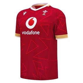 Wales Mens Home Pathway Rugby Shirt-Red 2025 - Front