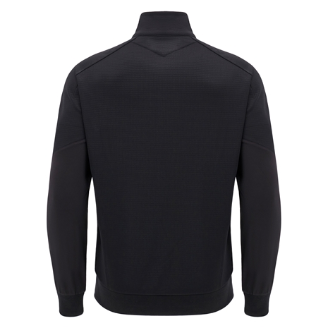 Wales Mens Travel 1/4 Zip Fleece - Black 2025 - Back