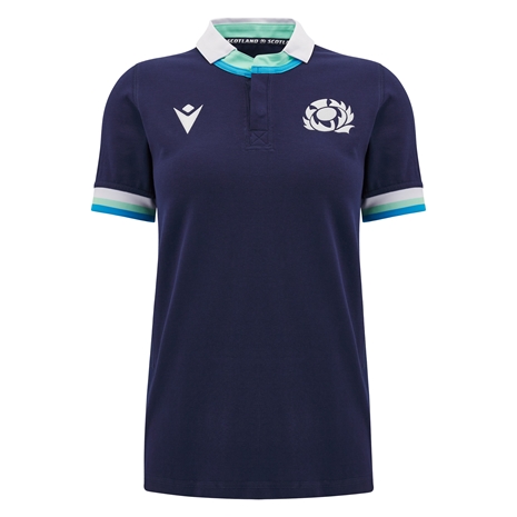 Scotland Womens Home Cotton Rugby Shirt - Short Sleeve - 24/25