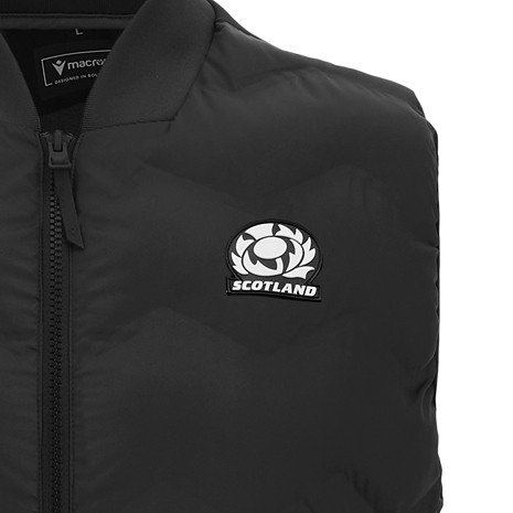 Scotland Mens Athleisure Gilet Black 24/25 - SRU Scotland Mens Athleisure Gilet Black 24/25 - SRU