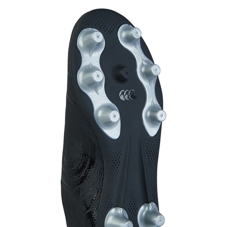 Canterbury Junior Phoenix Genesis Team Firm Ground Rugby Boots - Black