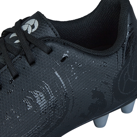 Canterbury Junior Phoenix Genesis Team Firm Ground Rugby Boots - Black