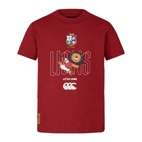 British and Irish Lions Infant Little Lions T-Shirt Red - Front