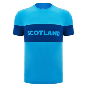 Scotland Mens Cotton T-Shirt - Sky Blue - 2025 - Front