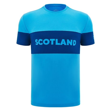 Scotland Mens Cotton T-Shirt - Sky Blue - 2025 - Front