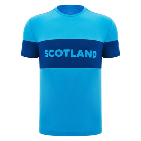Scotland Mens Cotton T-Shirt - Sky Blue - 2025 - Front Scotland Mens Cotton T-Shirt - Sky Blue - 2025 - Front