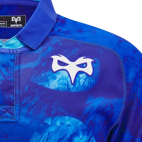 Ospreys Junior Euro Rugby Shirt Short Sleeve 24/25 - Osprey