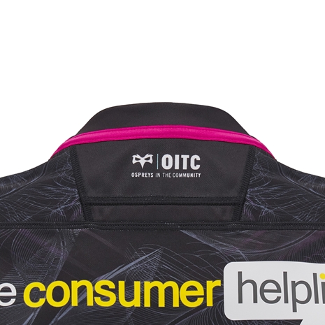 Ospreys Mens Home Rugby Shirt - Short Sleeve - 24/25