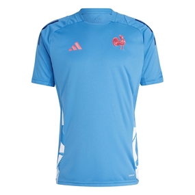 France adidas Mens Performance T-Shirt - Focus Blue 2024 - Front