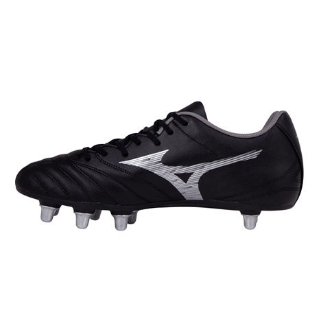 Mizuno Adults Monarcida Neo III Rugby Boots Black Silver - Instep