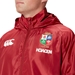 British and Irish Lions Mens Lightweight Rain Jacket Red - Model Close-up  British and Irish Lions Mens Lightweight Rain Jacket Red - Model Close-up