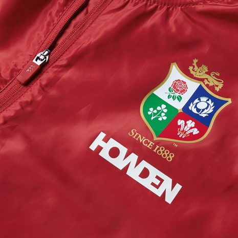British and Irish Lions Mens Lightweight Rain Jacket Red - Crest British and Irish Lions Mens Lightweight Rain Jacket Red - Crest